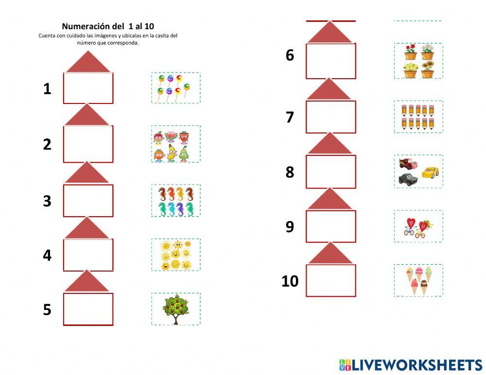 Numeracion del 1 al 10