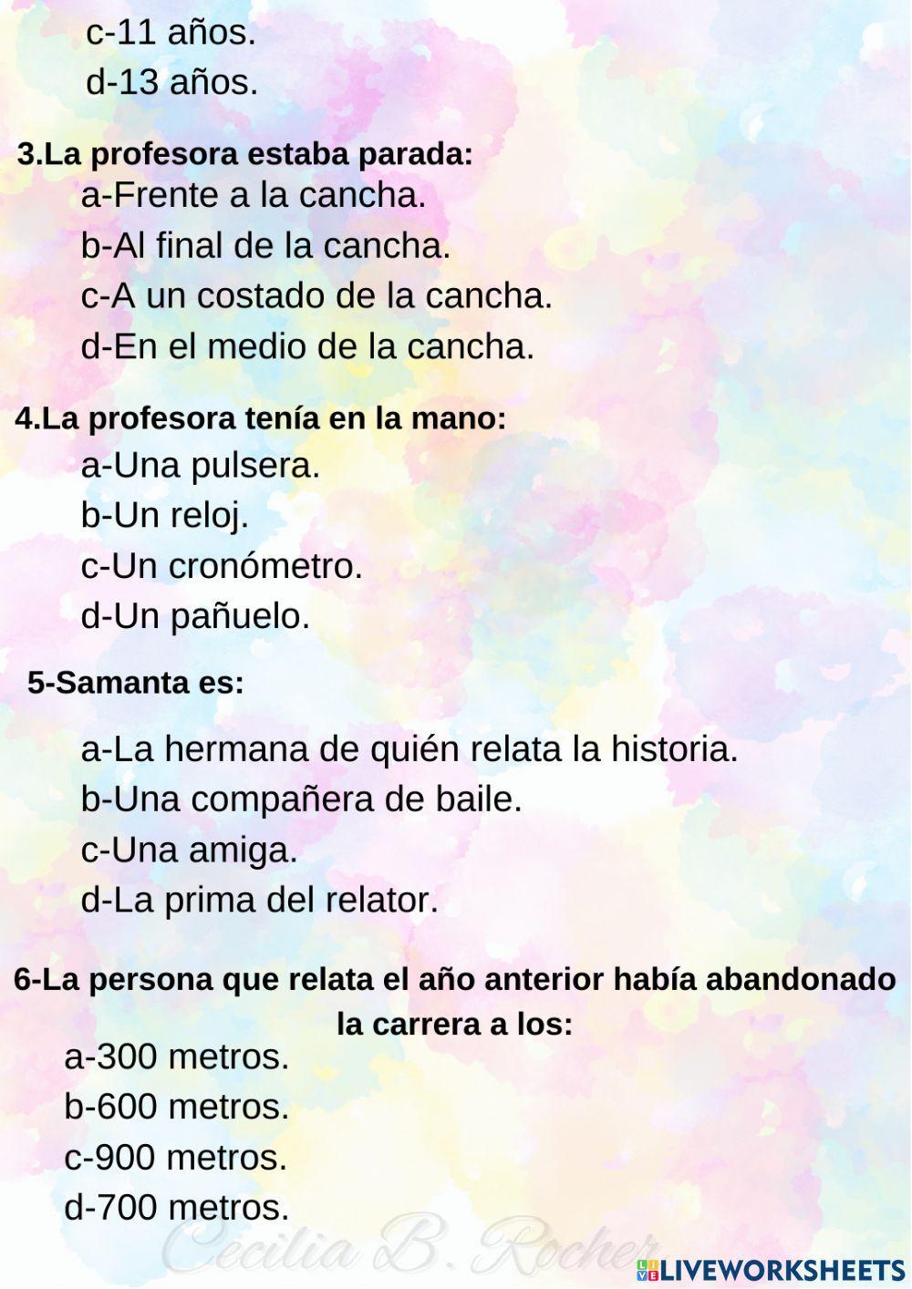 Comprensión lectora