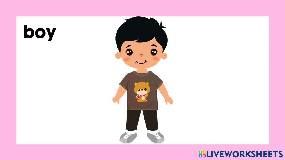 Listen and repeat: person