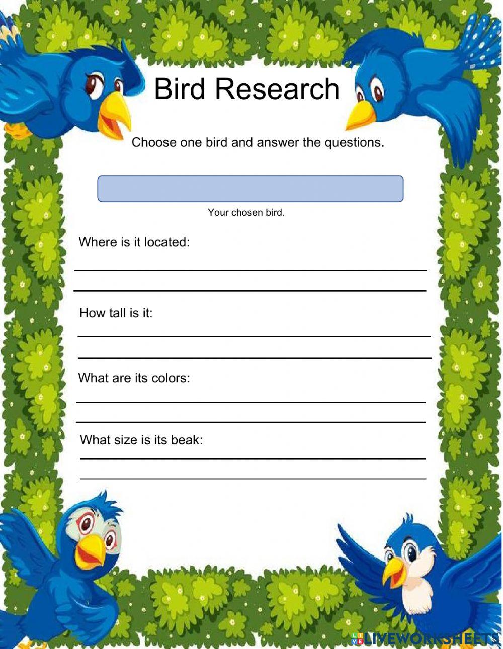 Bird basic research