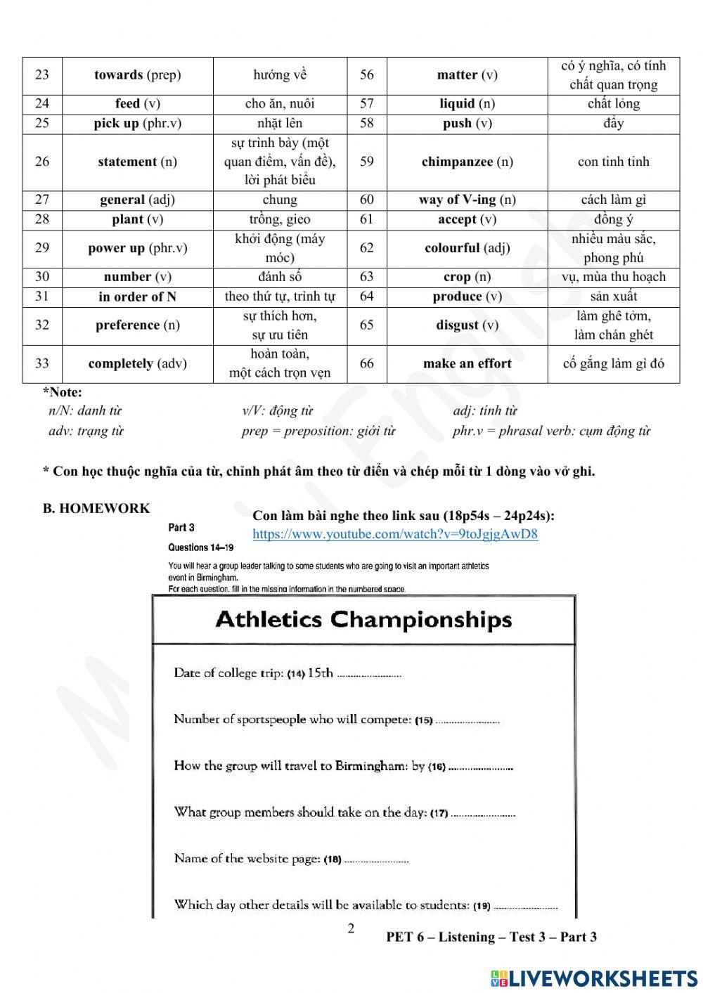 Foreign Teacher-GOLDA2+-U6-VOCAB