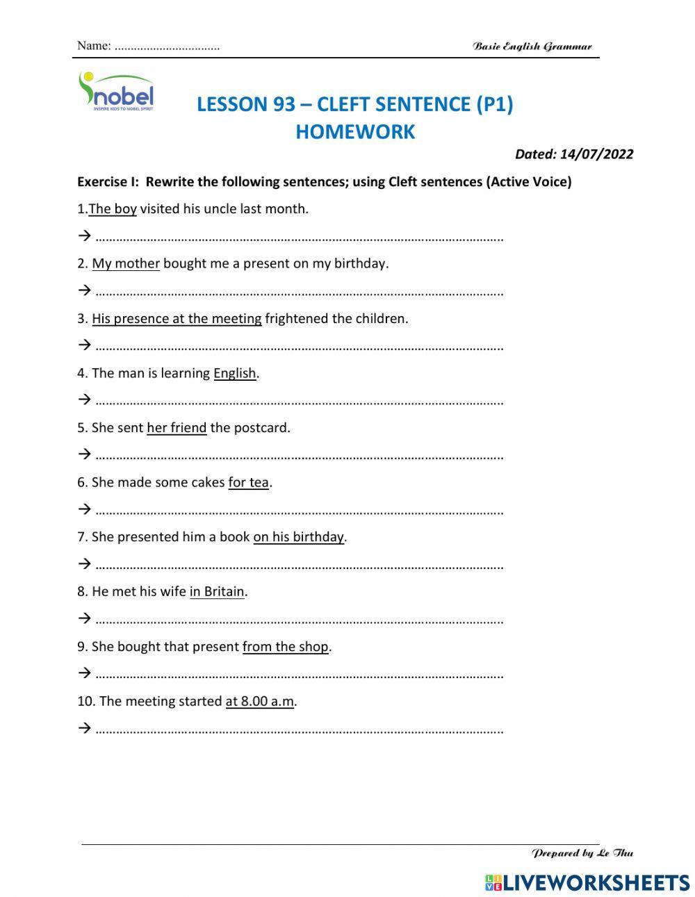 Lesson 93 - Homework-1