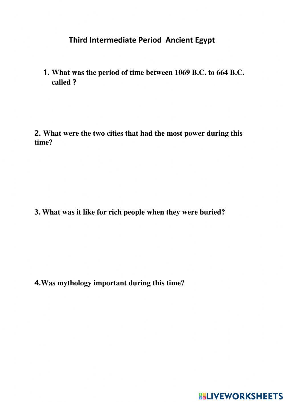 Third Intermediate  Ancient Egypt