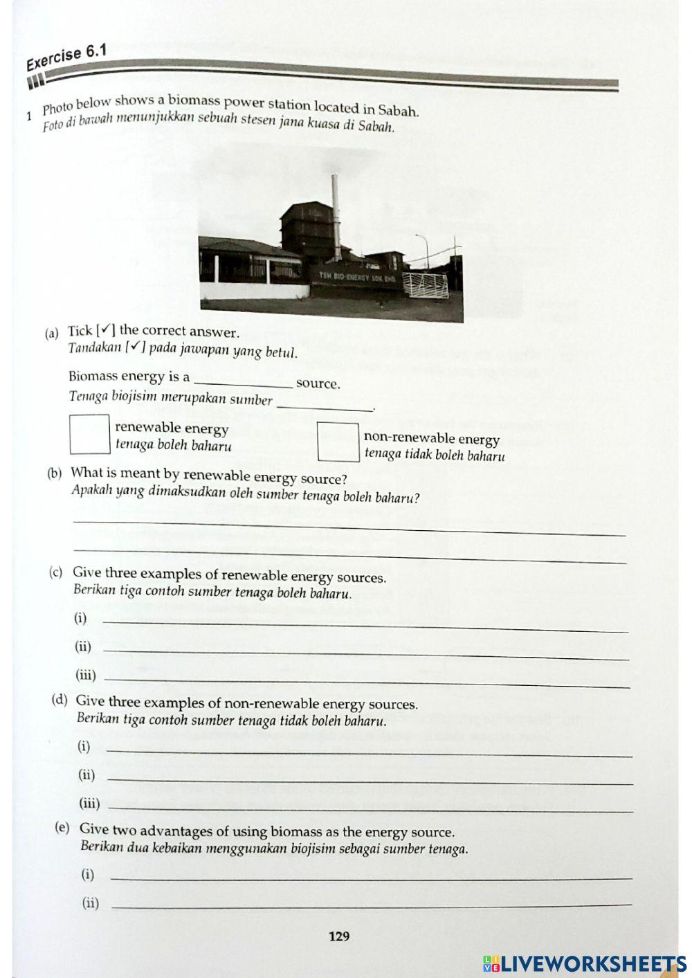 Sains Tingkatan 3 Bab 6 6.1: Penjanaan Tenaga Elektrik
