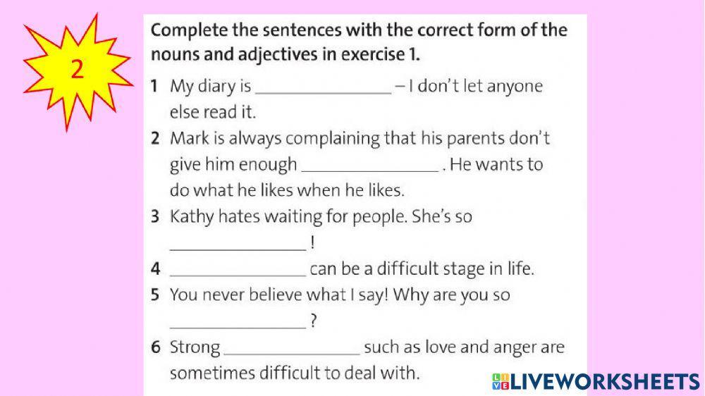 Solutions Intermediate WB Unit 1F