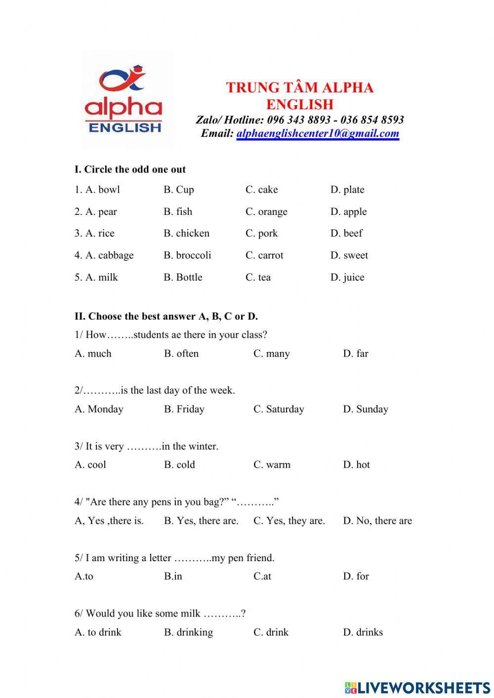 Đề luyện vào lớp 6 số 35