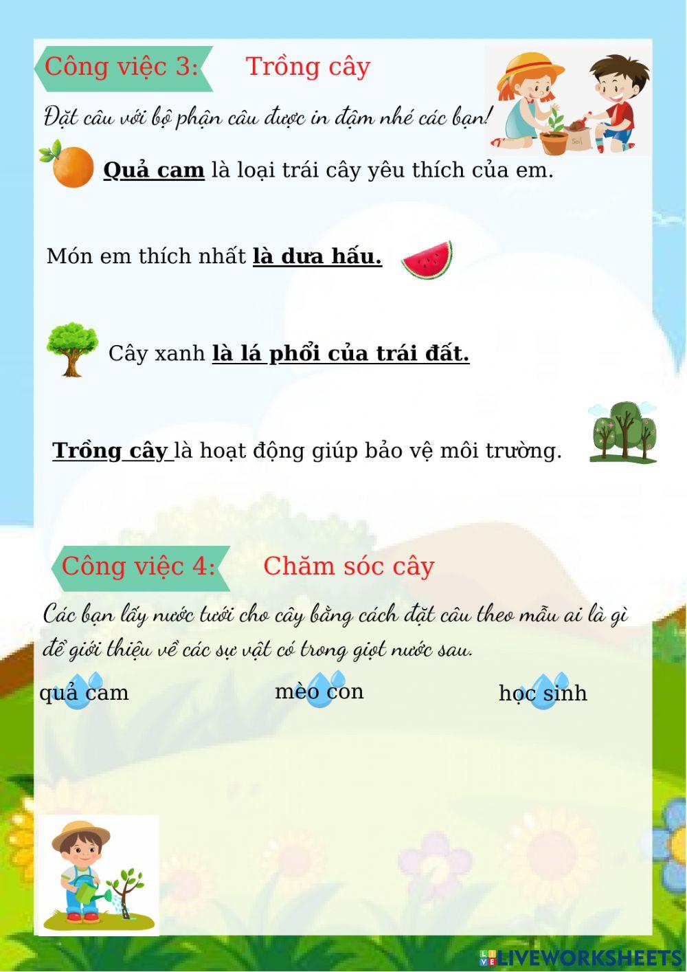 ÔN TIẾNG VIỆT LỚP 2 - đề số 2