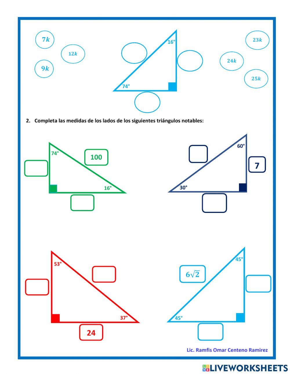 Triángulos Notables