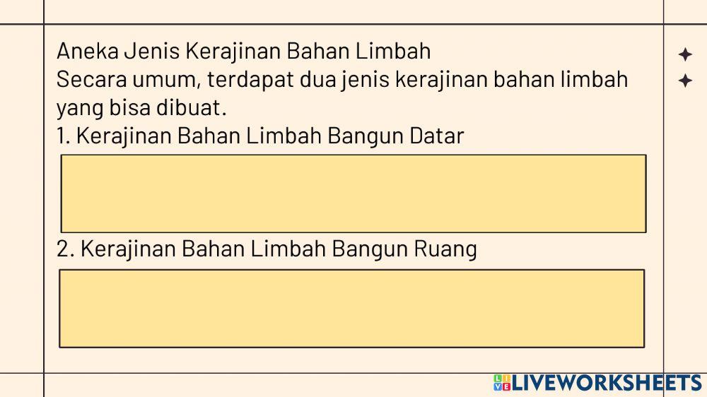 Produk Kerajinan dari Bahan Limbah