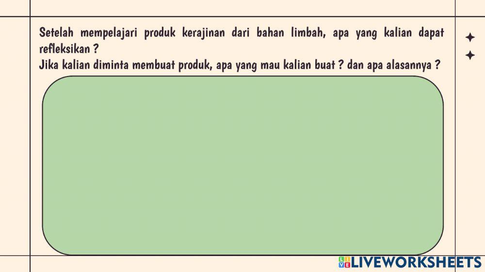 Produk Kerajinan dari Bahan Limbah