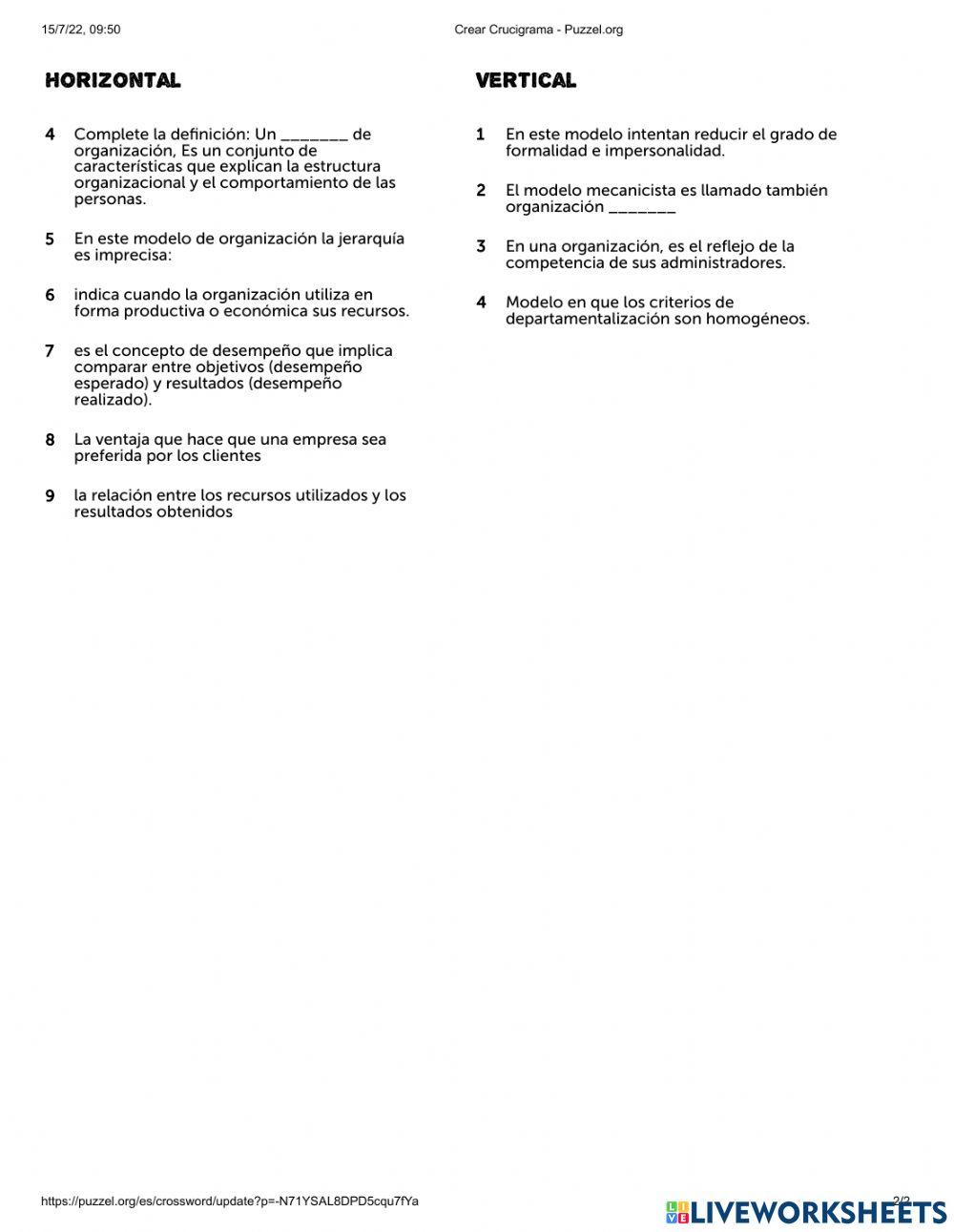 Modelos de organización