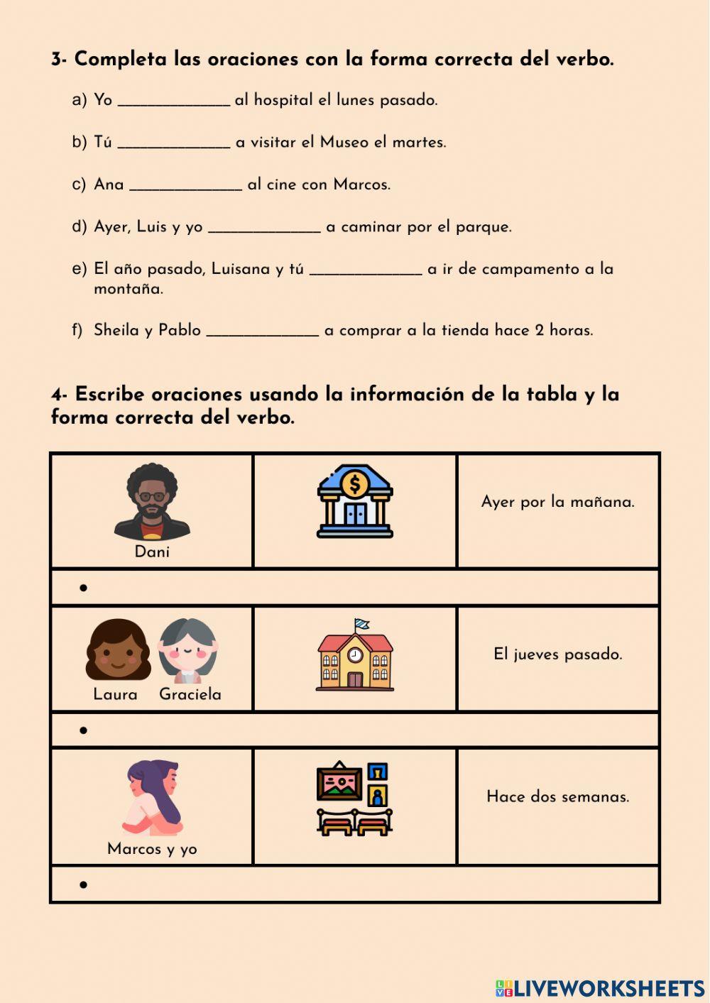 El verbo IR en pasado