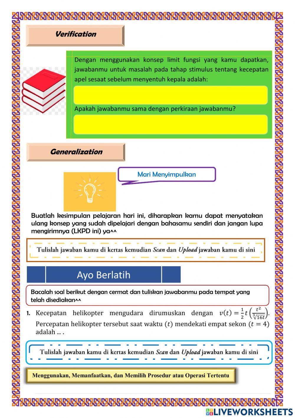 Sifat-sifat Limit Fungsi Lanjutan