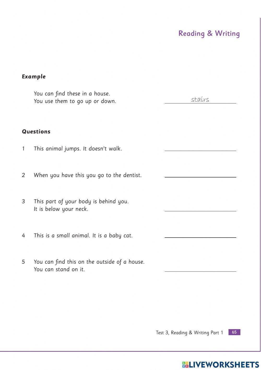 Mover test 3 reading and writing