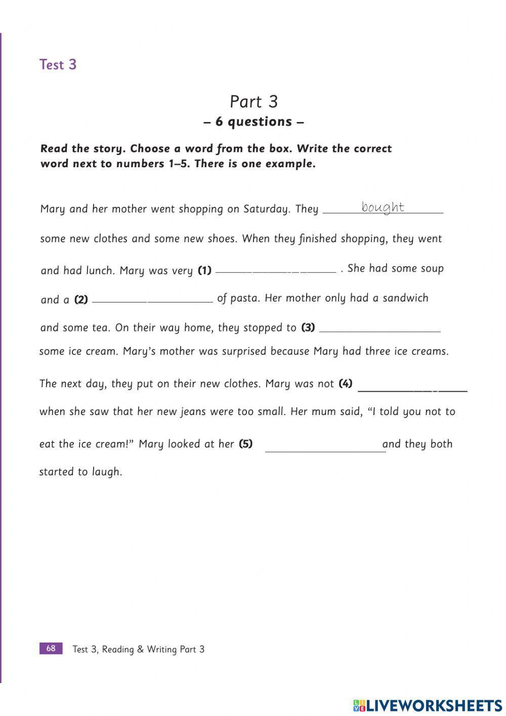 Mover test 3 reading and writing