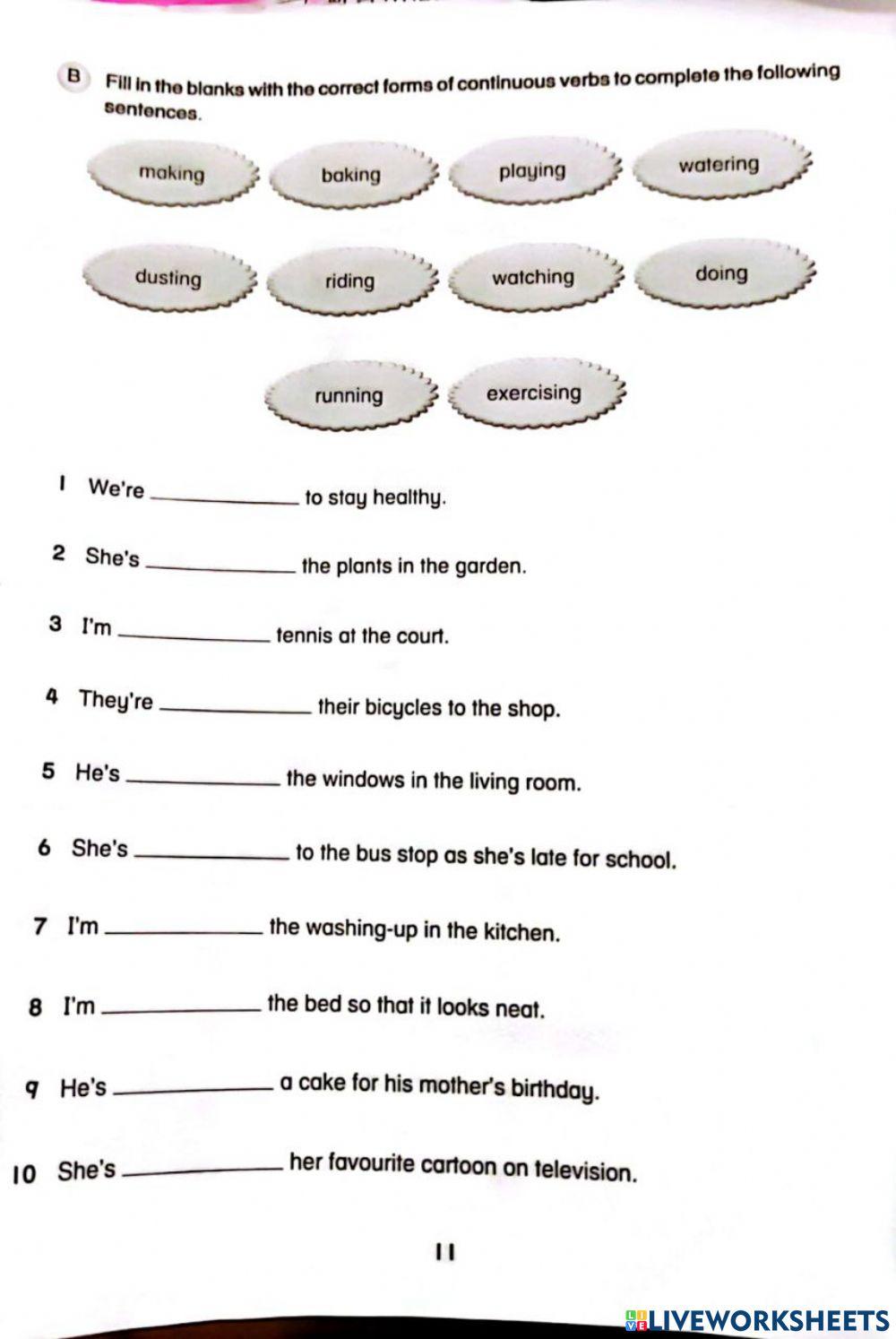 Year 3 exercise