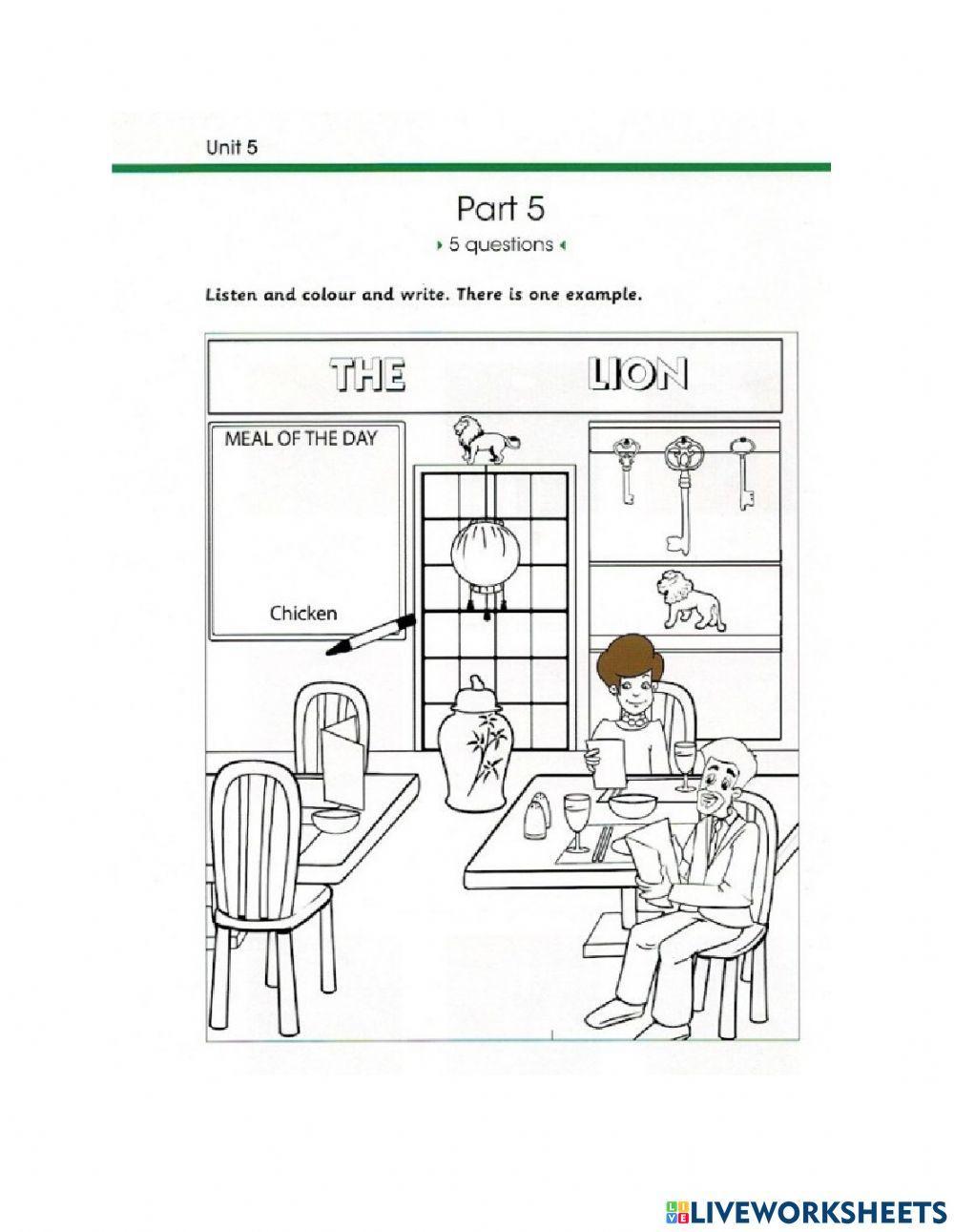 Flyers Skill Builder Unit 5 Listening