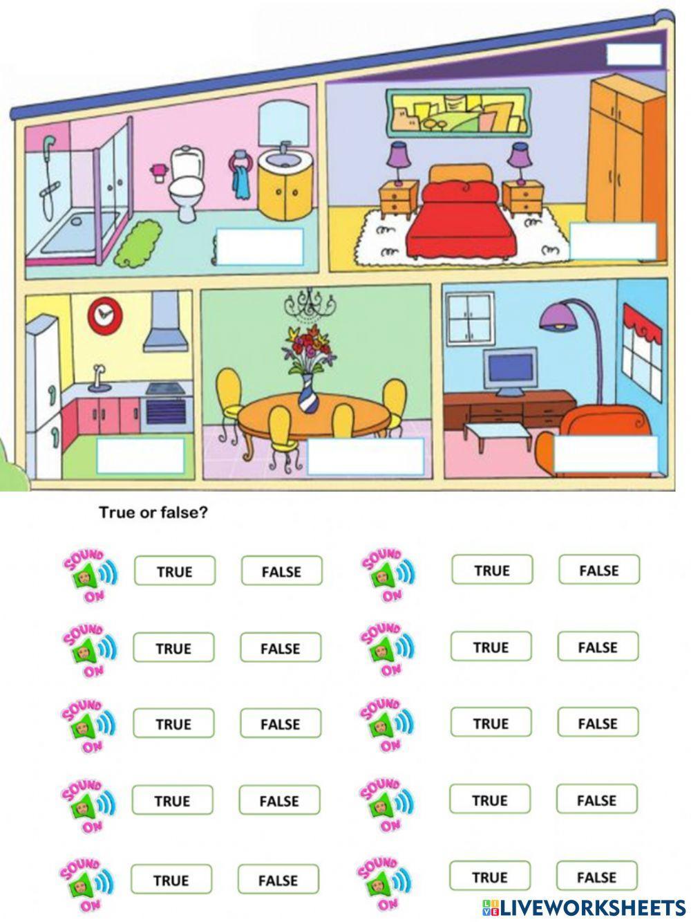 Things at home - ESL worksheet by xhily4u