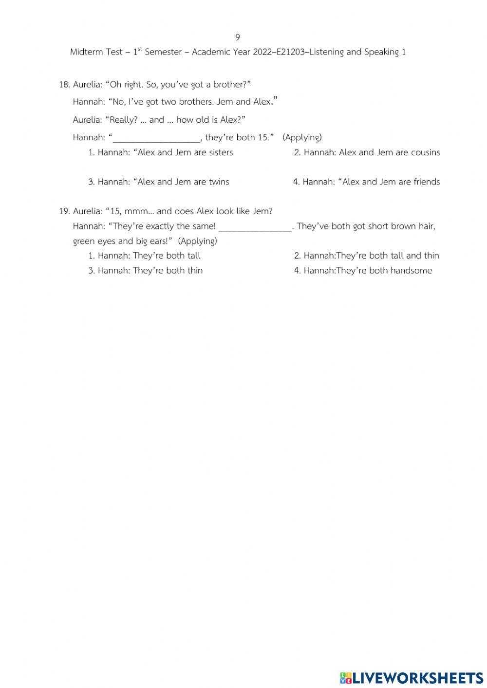 grade-7-listening-and-speaking-exam-online-exercise-for-live-worksheets