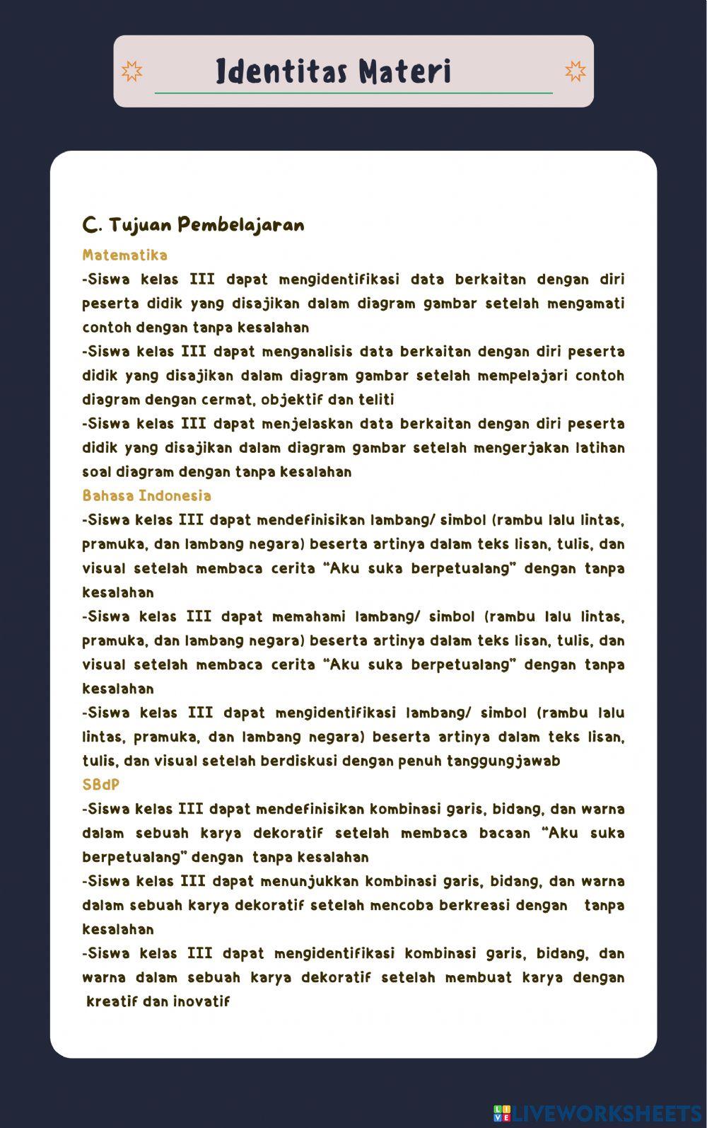 Kelas 3- Tema 8 - Subtema 3 - Pembelajaran 1