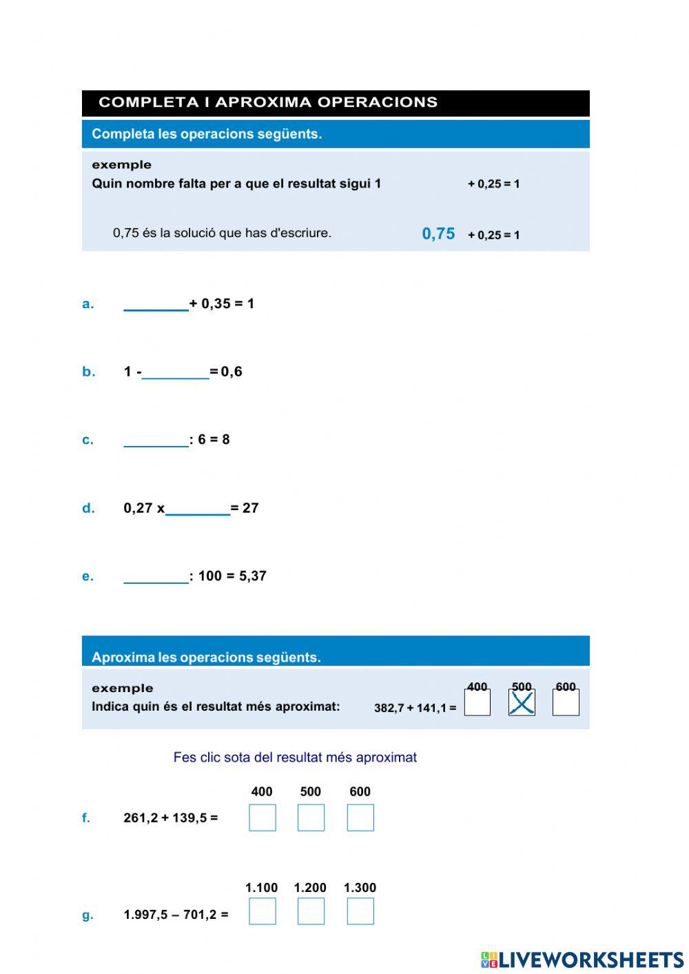 Càlcul invers i aproximacions