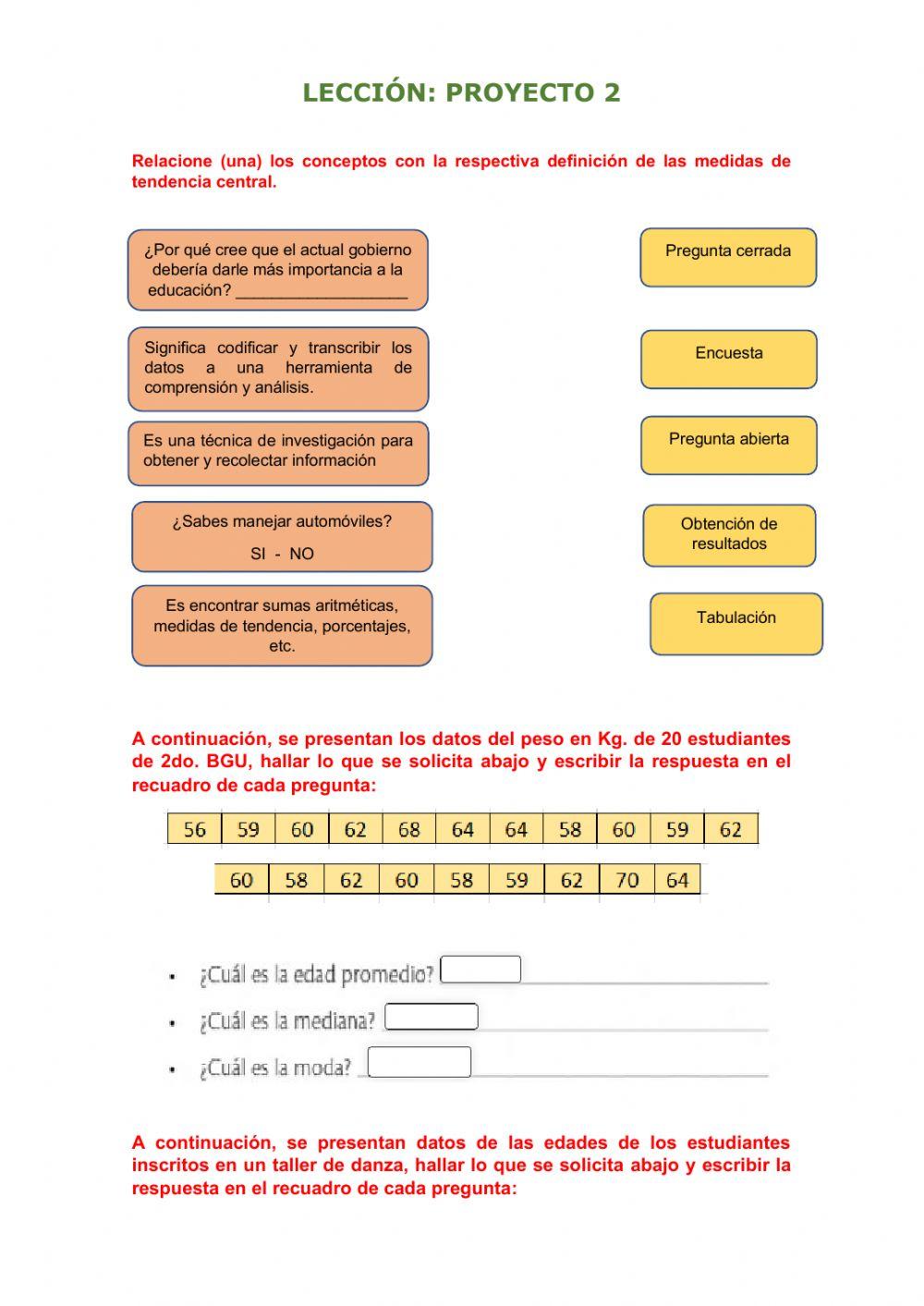 Medidas de tendencia central