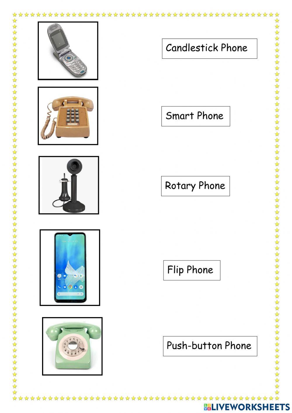 Phones interactive worksheet Live Worksheets