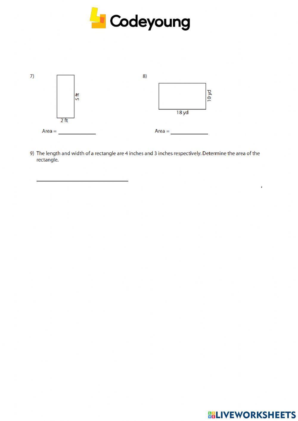 A Recap to Area Advanced