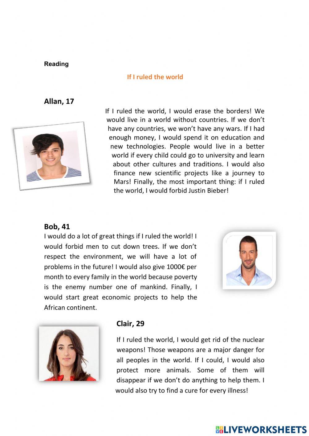 first and second conditional level 6 