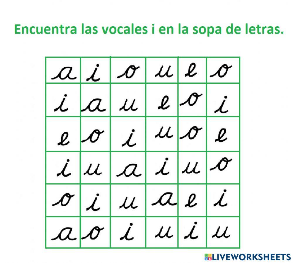 Sopa de letras I