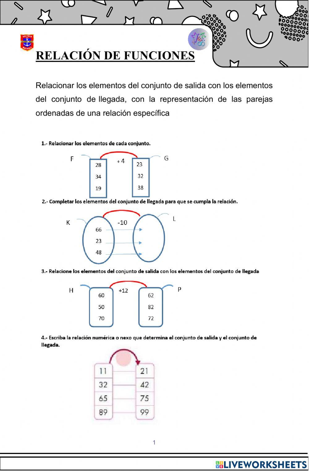 Relación de Funciones