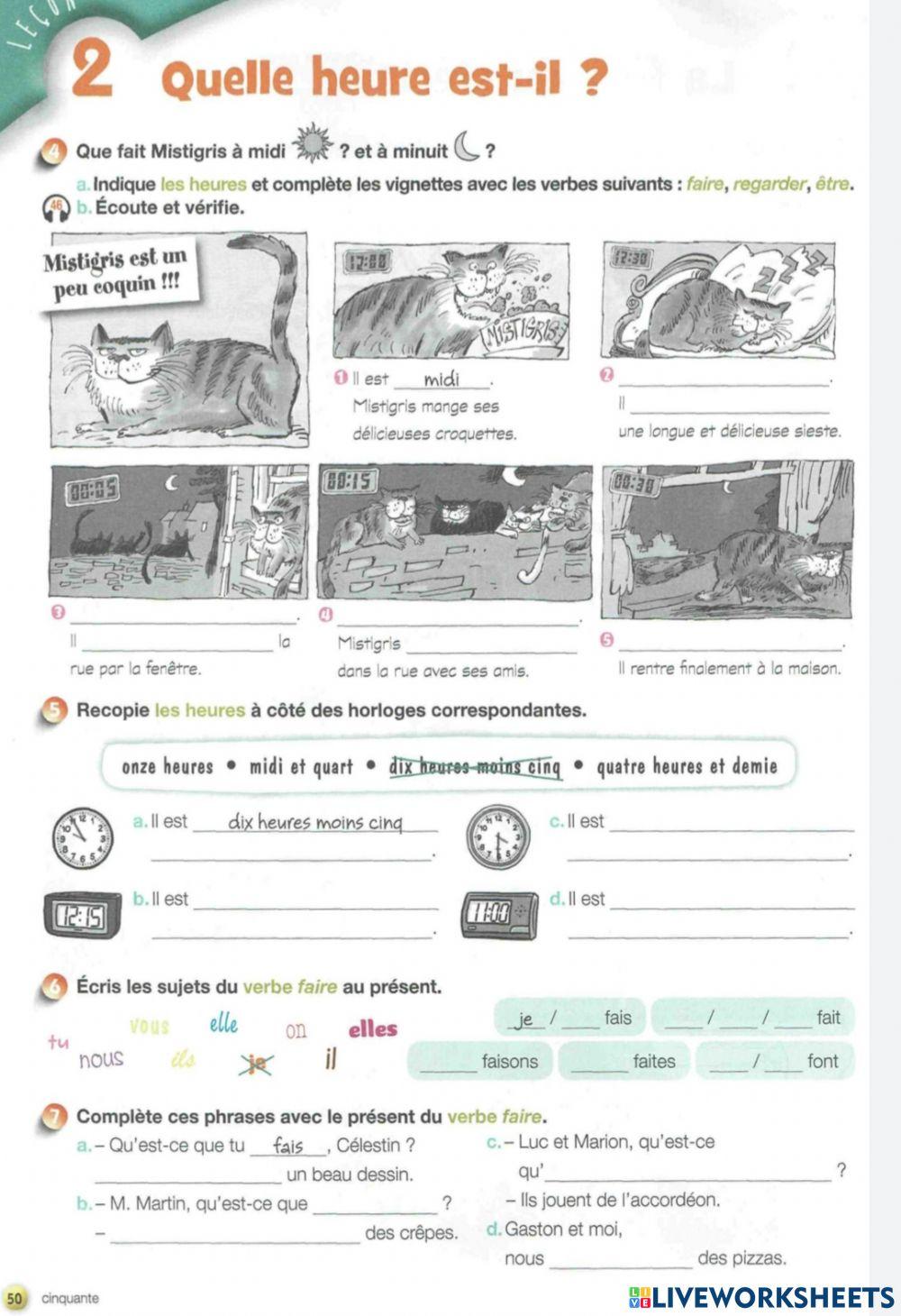 Quelle heure est-il ?