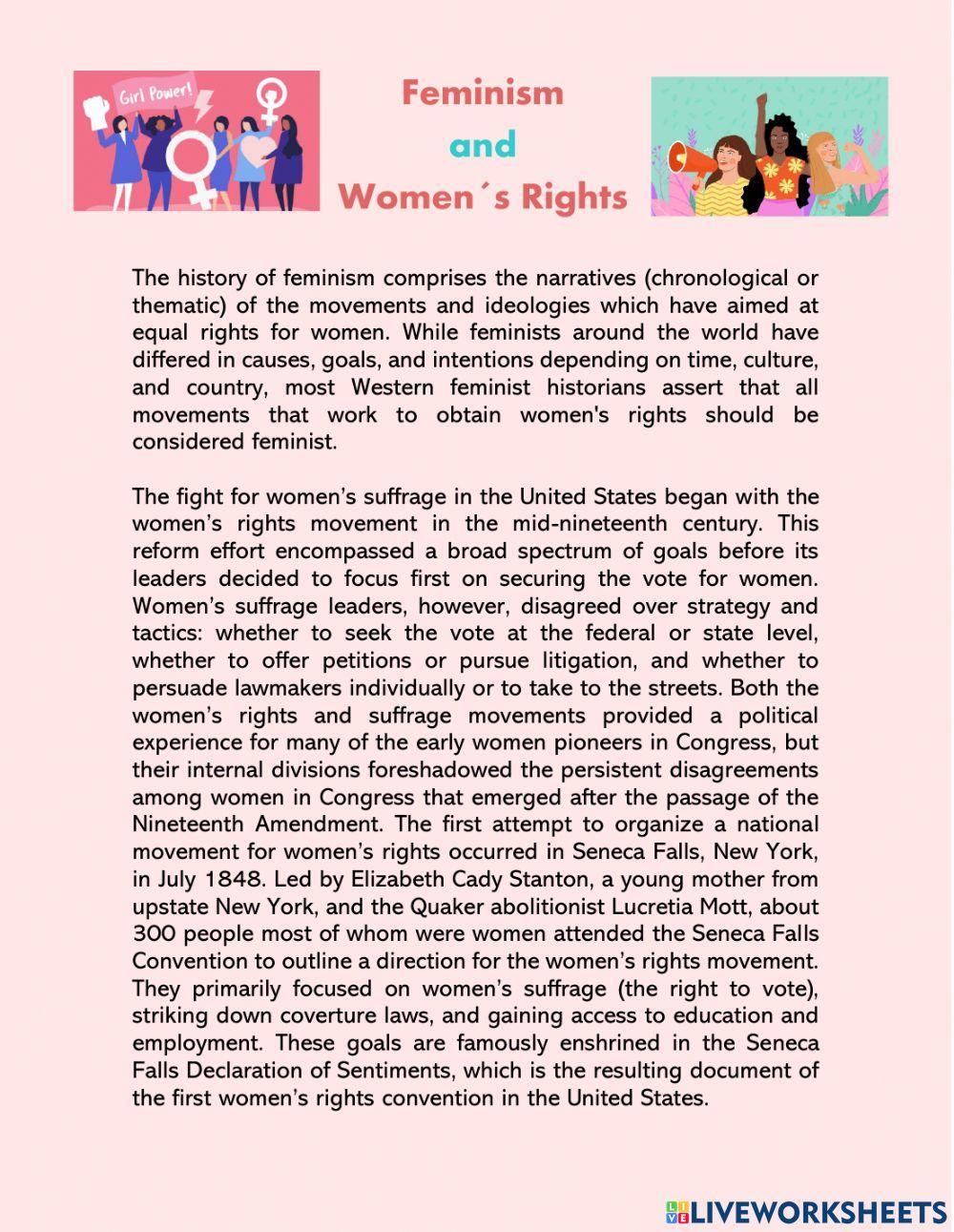 Feminism and Women-s Rights