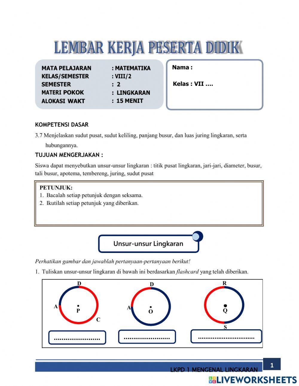 Lkpd 1 lingkaran