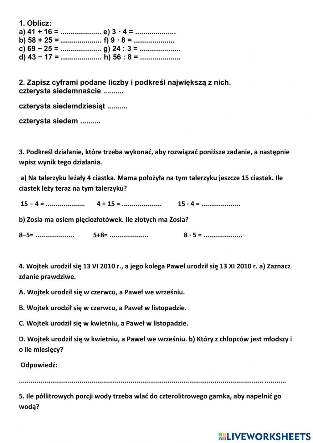 Klasa 4 Sesja Z Plusem 3