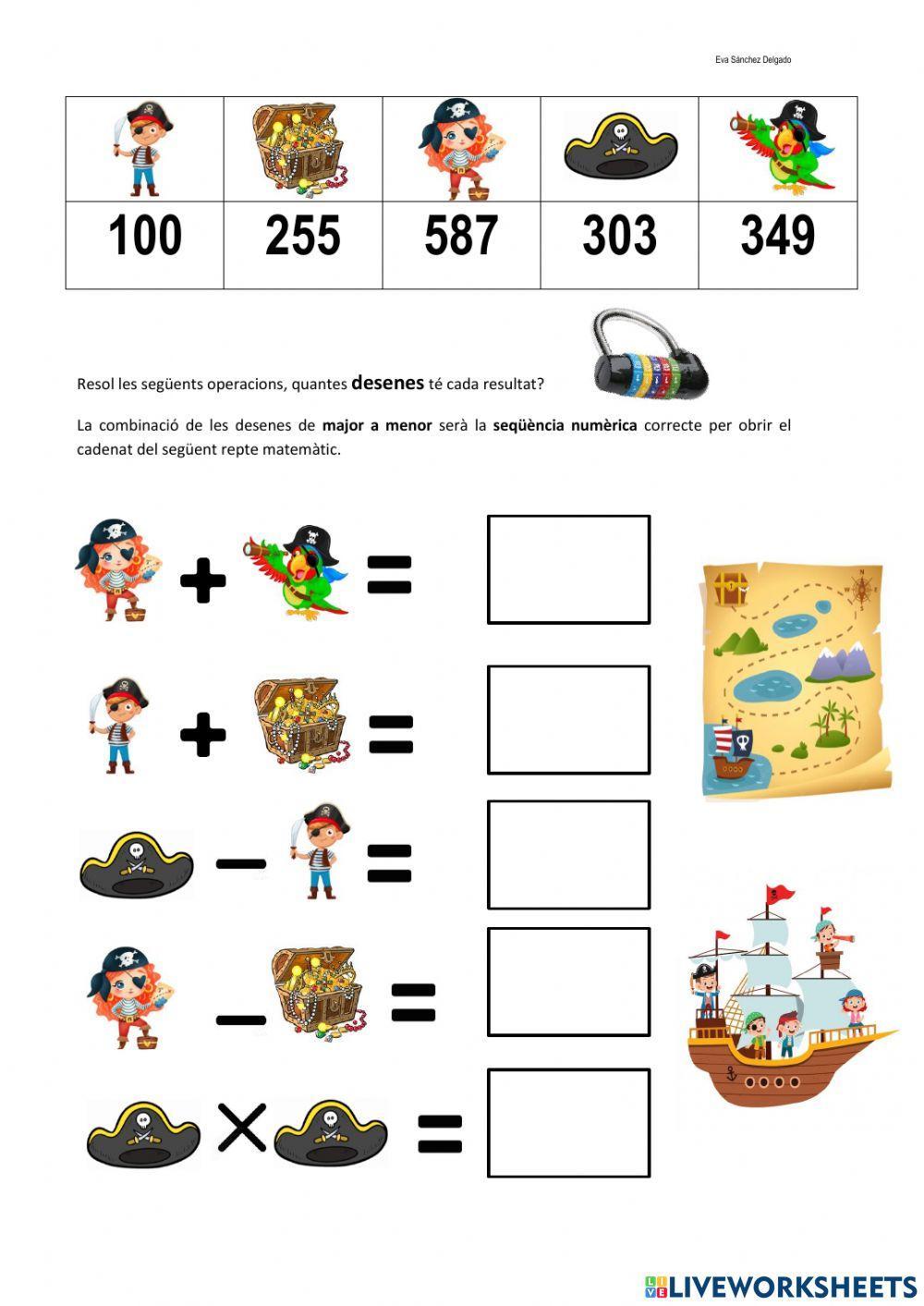 Operacions matemàtques pirates