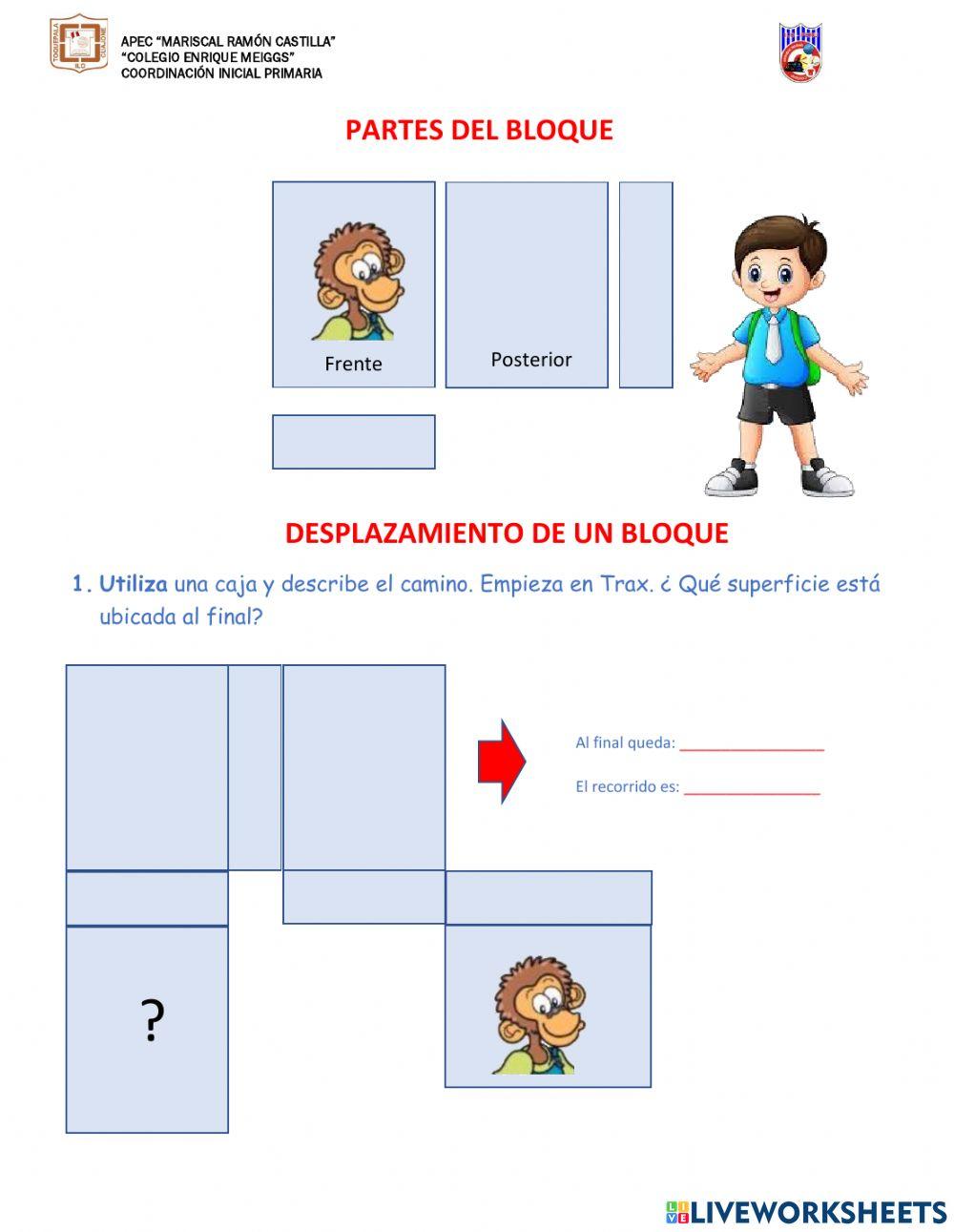 Desplazamiento de un bloque