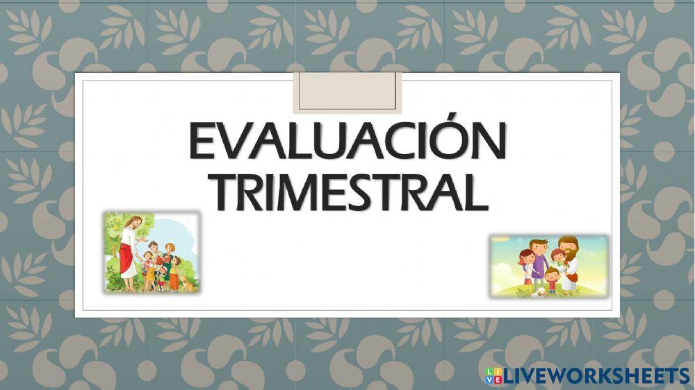 Examen trimestra 2 religion S2