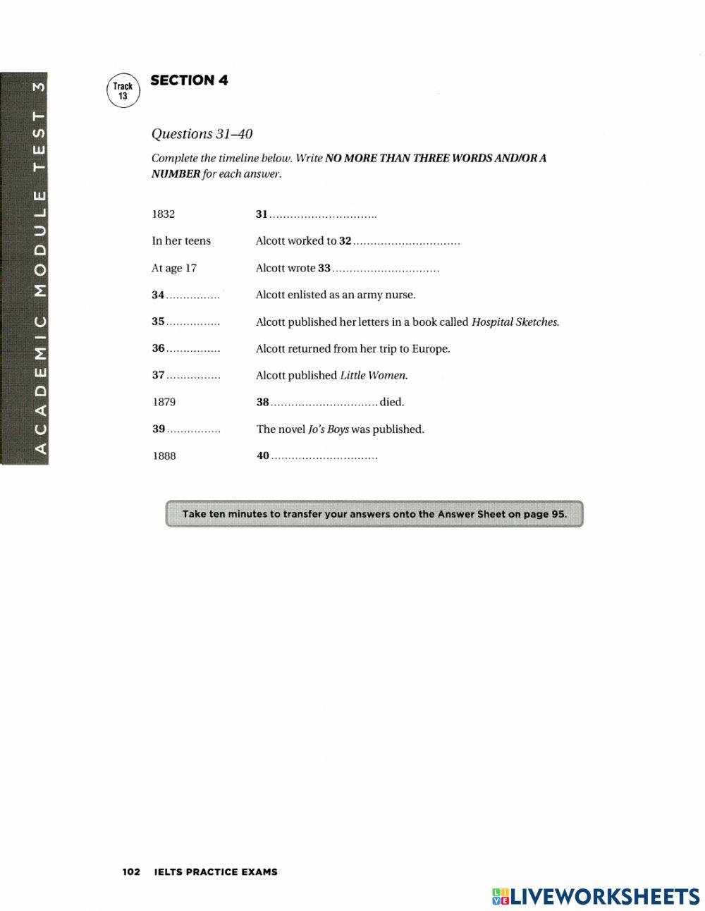 Ielts listening test 3