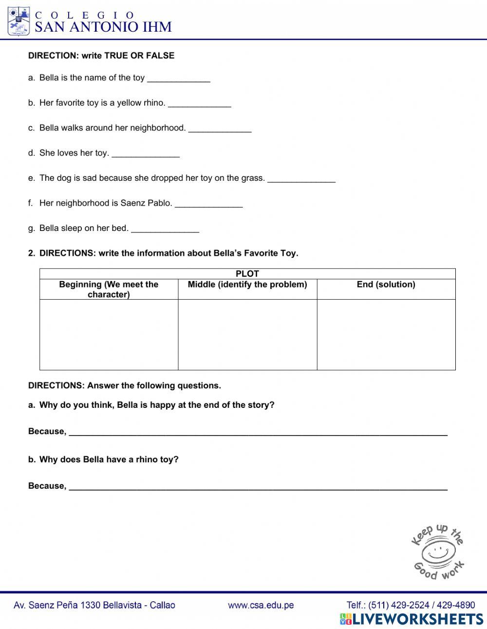 Reading comprehension