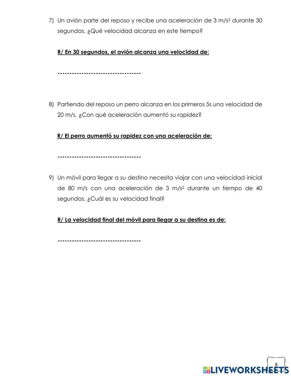 3.3 Movimiento Rectilíneo Uniformemente Variado