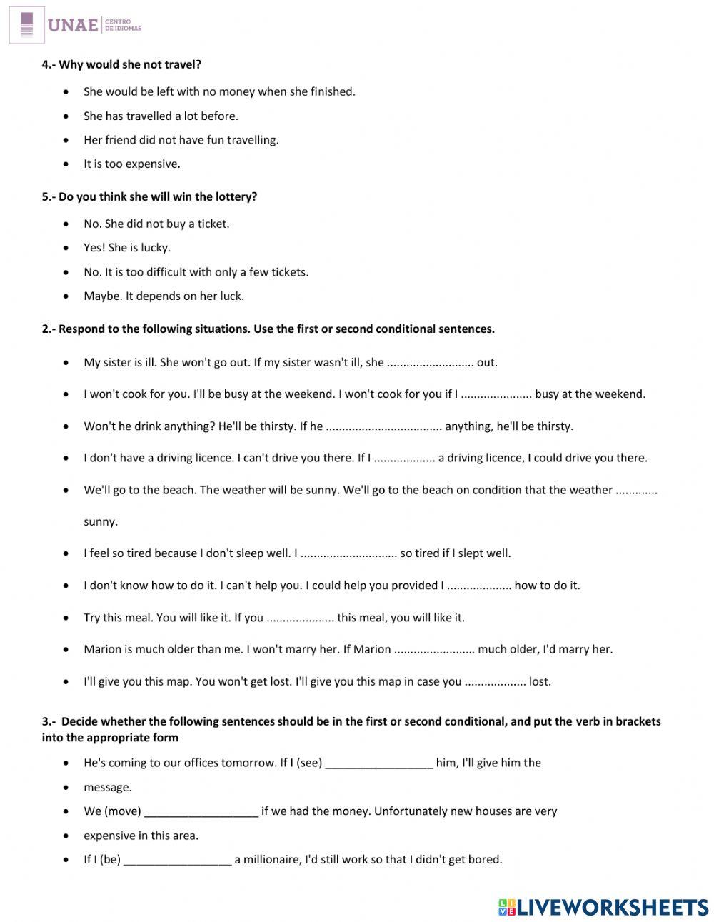Unit test level 6 online exercise for live worksheets