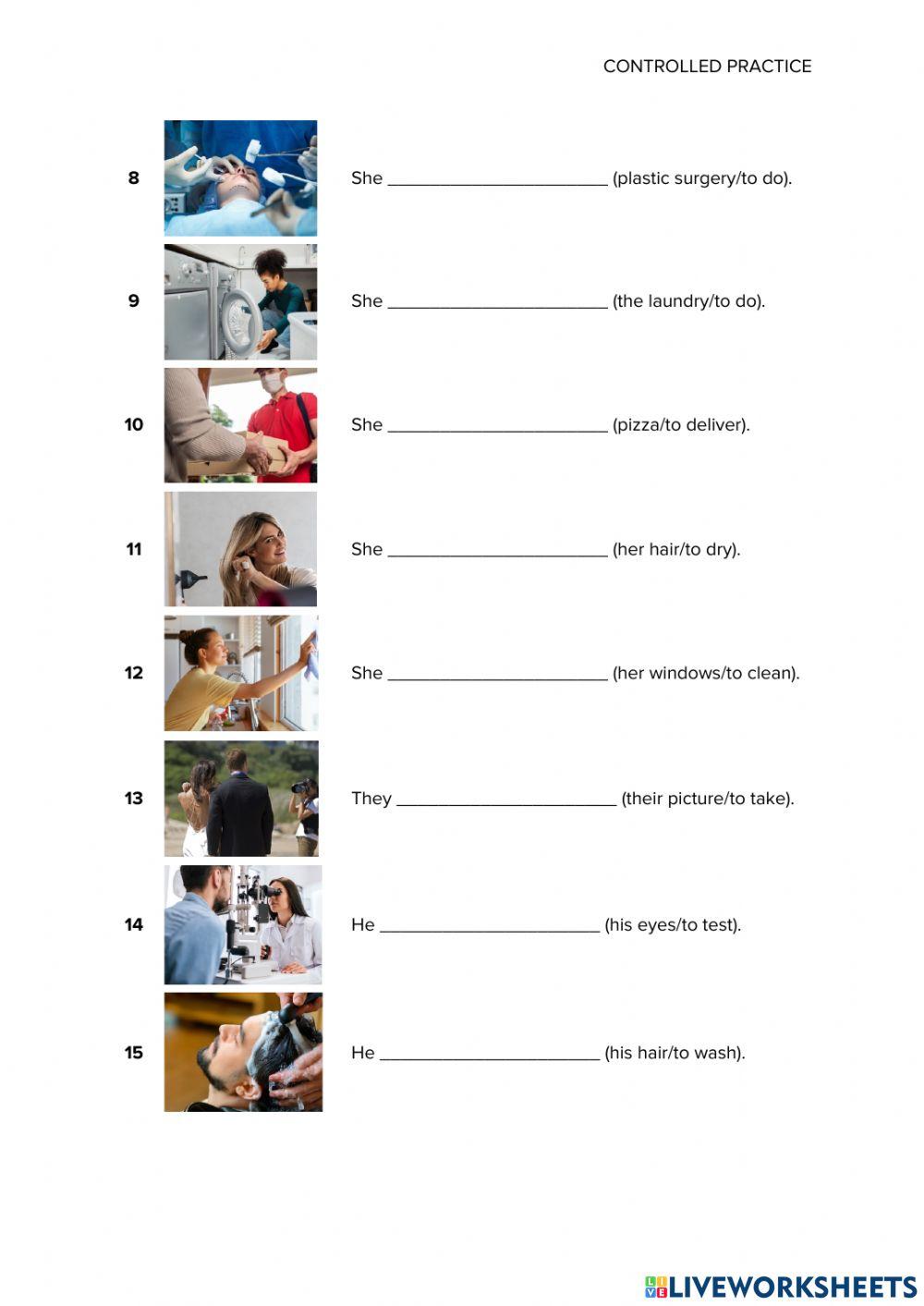 CAUSATIVES (1) – CONTROLLED PRACTICE