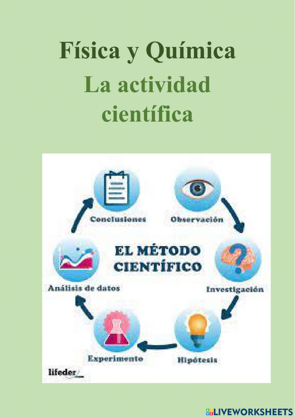 Portada-La actividad científica