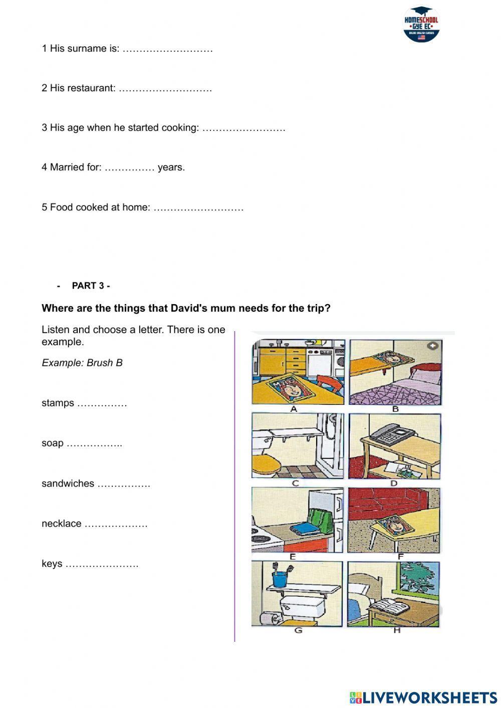 Flyers exam listening