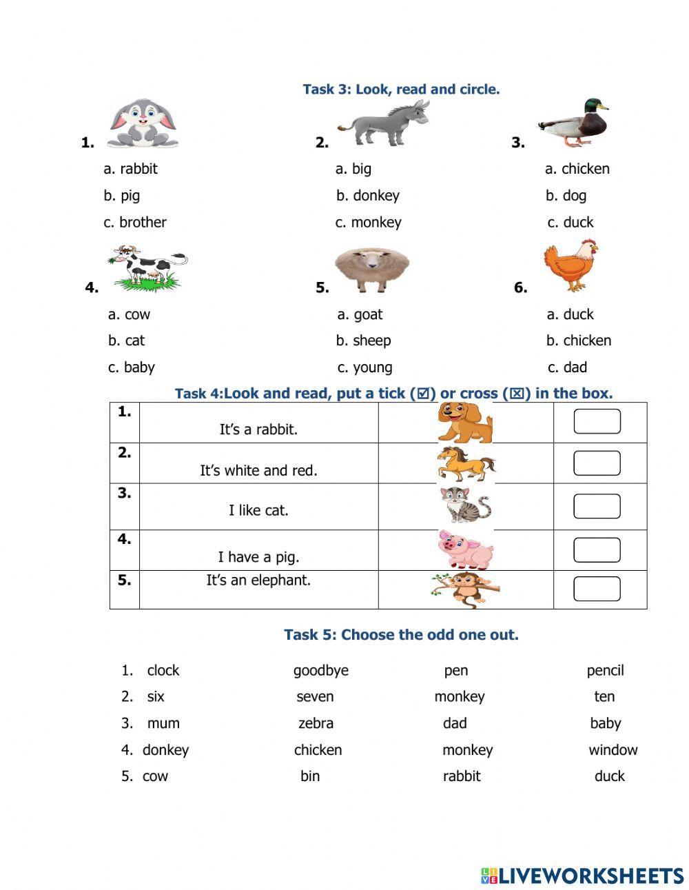 Unit 2 - Wild animals
