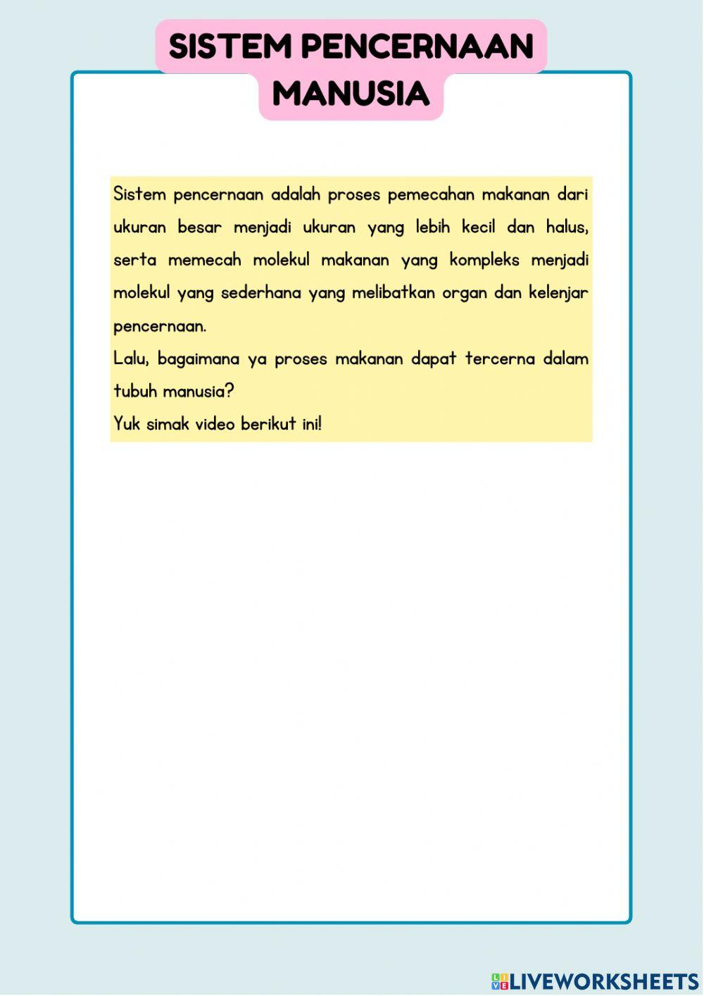 E-lkpd sistem pencernaan 1