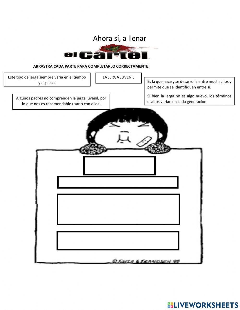 Partes de la exposición