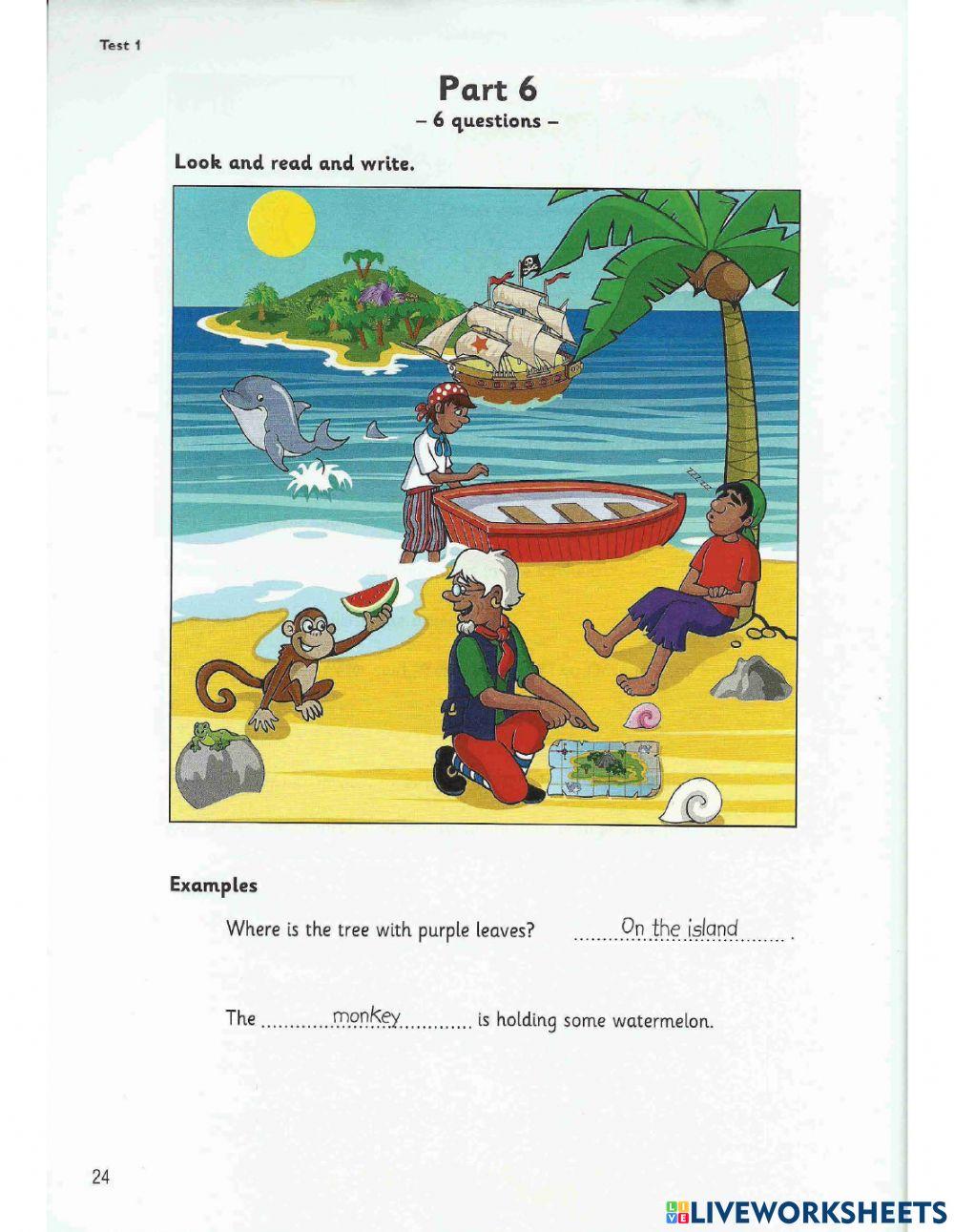 Movers 1 (2018) - Test 1 - Reading and writing (2)