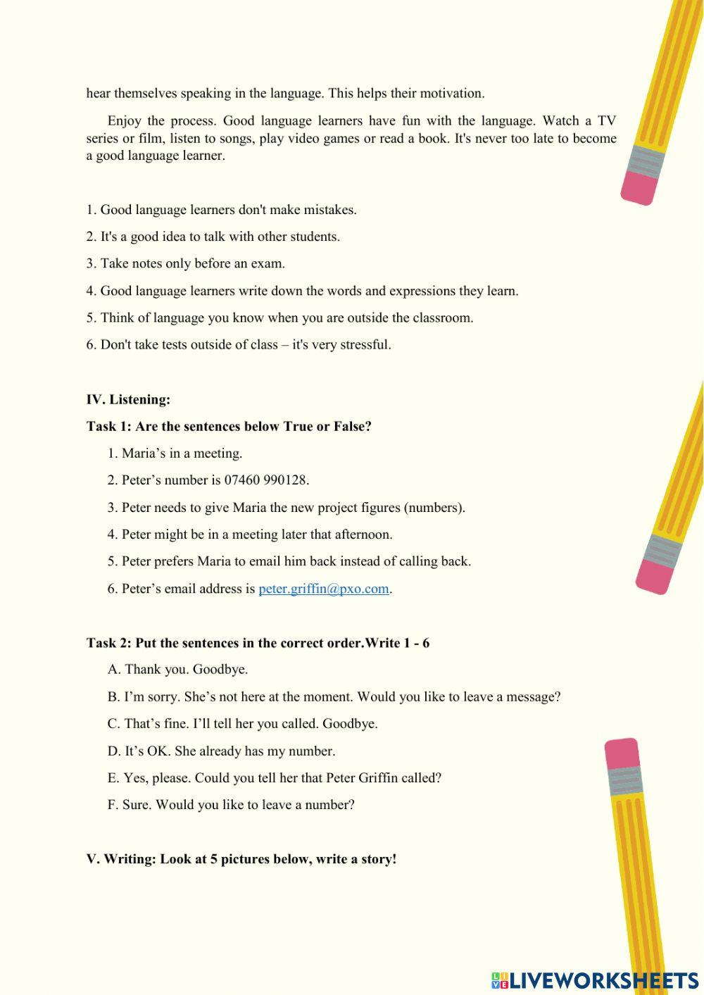 Final Test - Communication 2